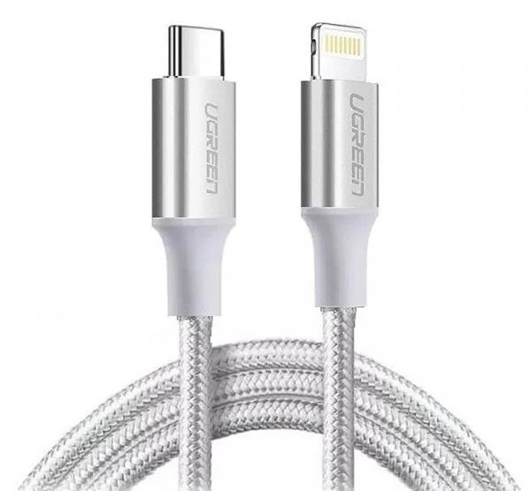 يوجرين – كابل تايب سي إلى لايتنينج سريع - 2M فضي