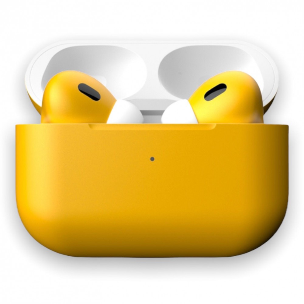 APPLE - آبل ايربودز االجيل الثانى برو جديد - لون اصفر منقاوي مطفى